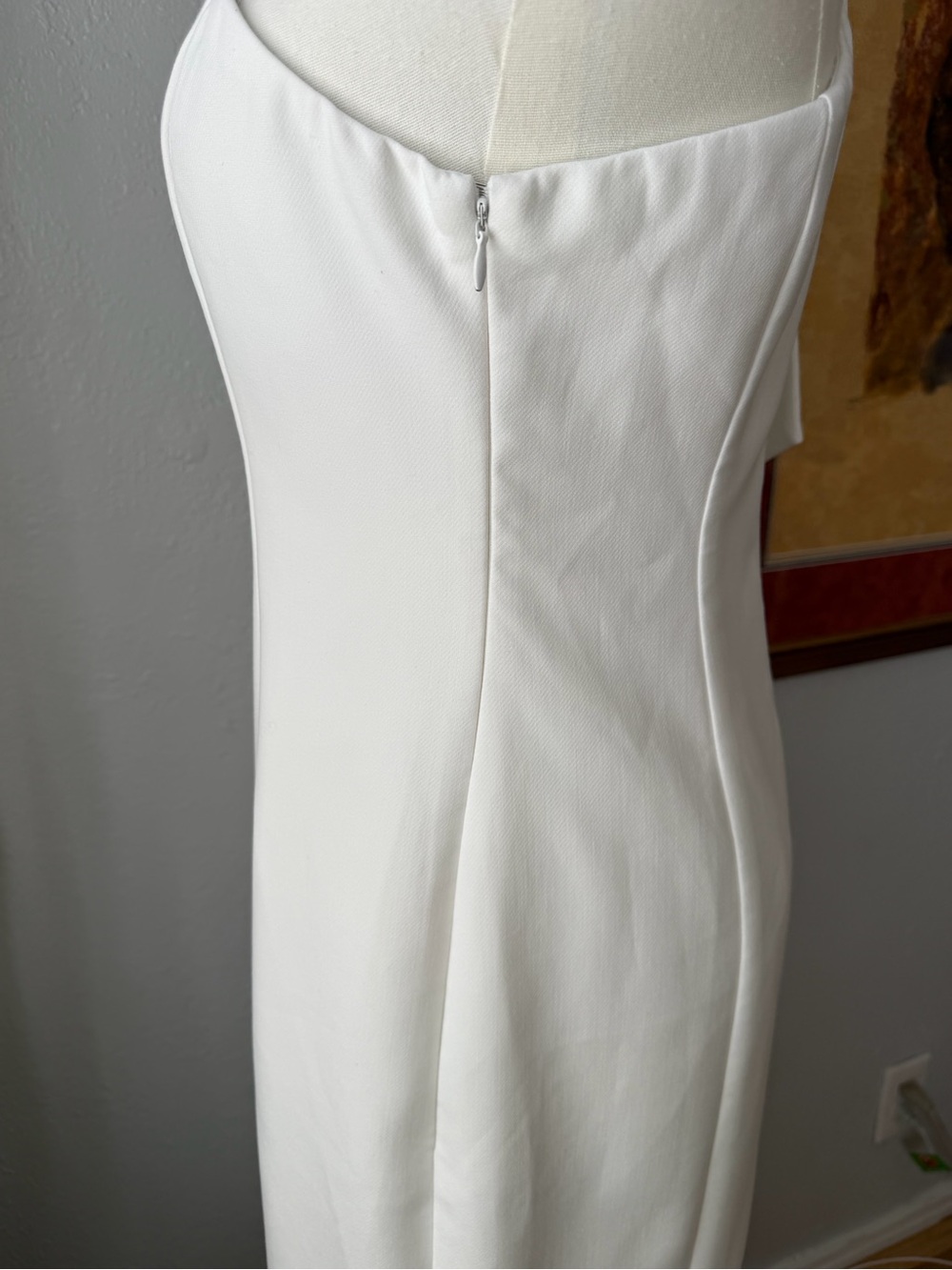200~ NWOT~ Endless Rose White One-Shoulder Maxi Dress with Shoulder Bow Small - Picture 6 of 10